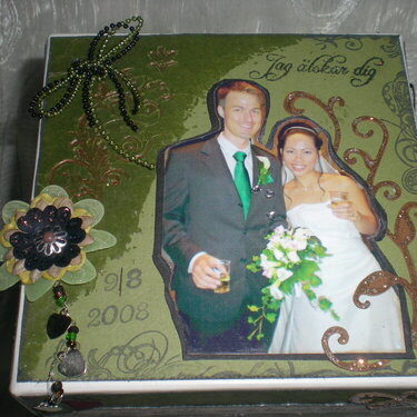 1'st Wedding Anniversary cube (the lid)