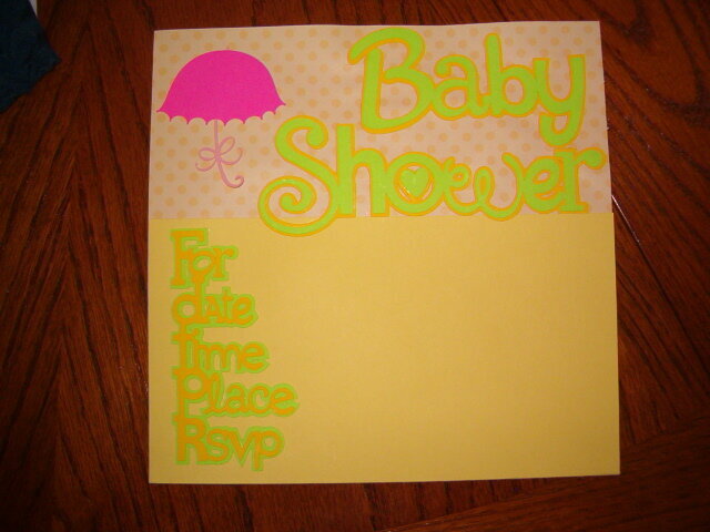 8x8 Baby Book Baby Shower Page 1