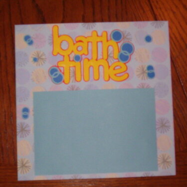 8x8 Baby Book Bath Time Page 1