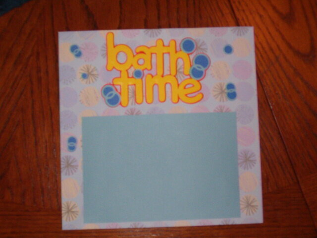 8x8 Baby Book Bath Time Page 1