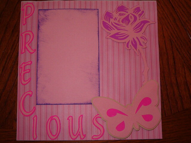 8x8 Baby Book Cover Page