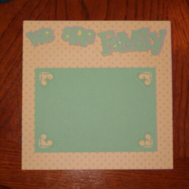 8x8 Baby Book Family Page