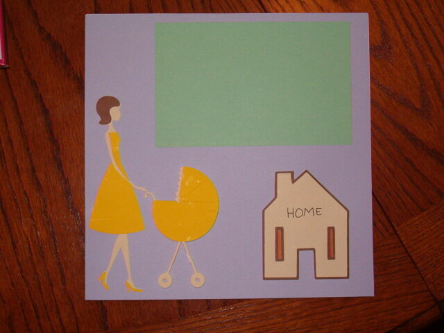8x8 Baby Book Going Home Page