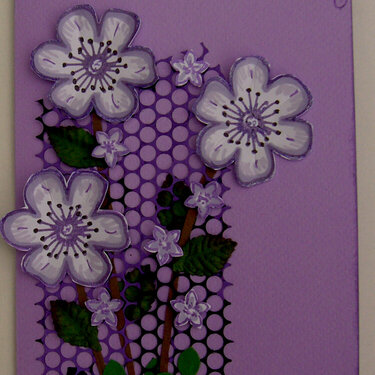 Card with flowers