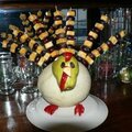 Thanksgiving Fruit Turkey Centerpiece