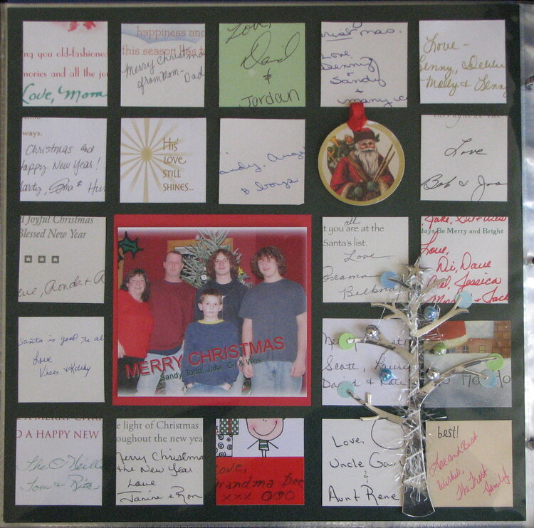 2007 Christmas Cards Left Side