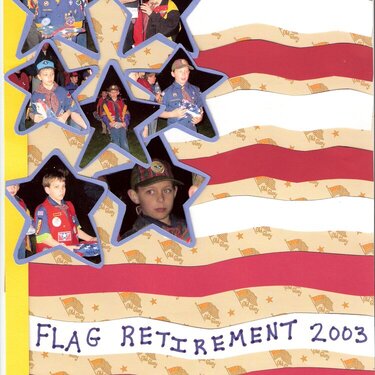 Cub Scout Flag Retirement Ceremony 2003
