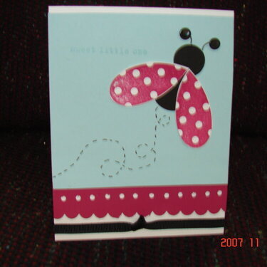 Lady Bug Birth Announcement