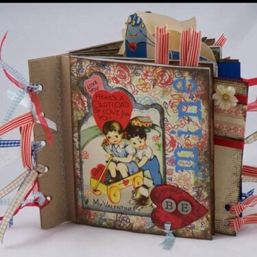 &amp;quot;Be Mine&amp;quot; Vintage Valentine&#039;s Paperbag Album