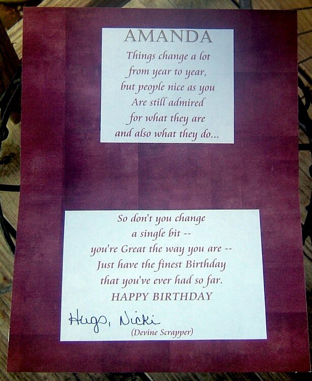 Amanda&#039;s Birthday Card (inside)