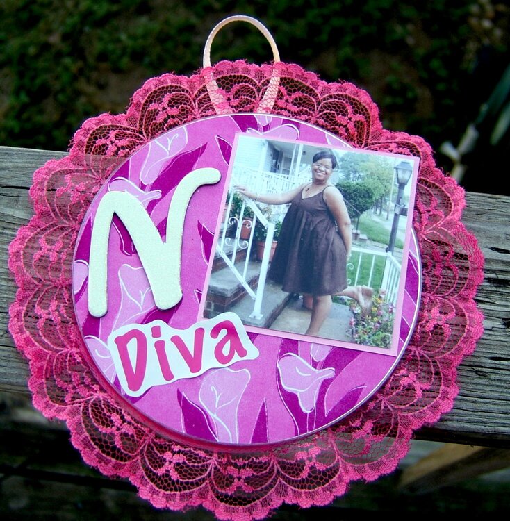 ALtered CD for Nicole (Scrapbooking Diva)