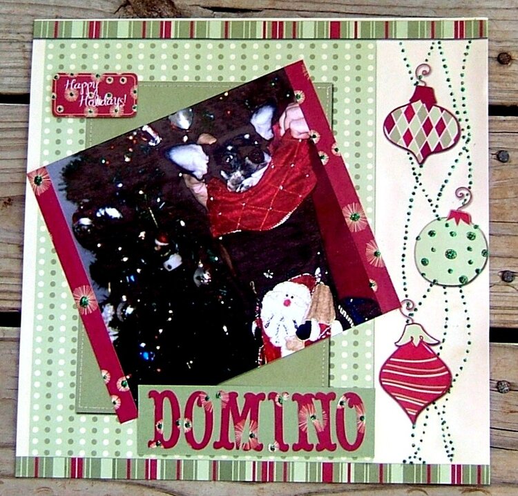 Domino&#039;s christmas LO in the Stocking
