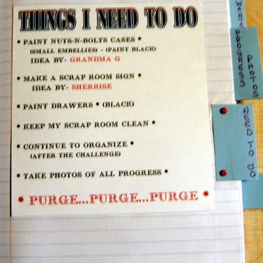 Things I need to Do