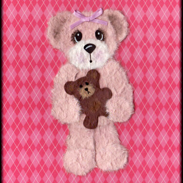 Girl Tear Bear w/ Teddy Bear