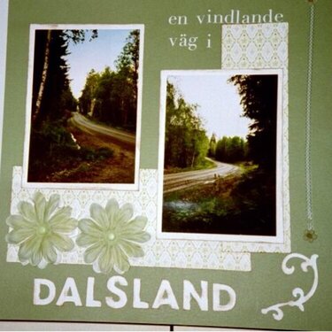 A winding road in Dalsland