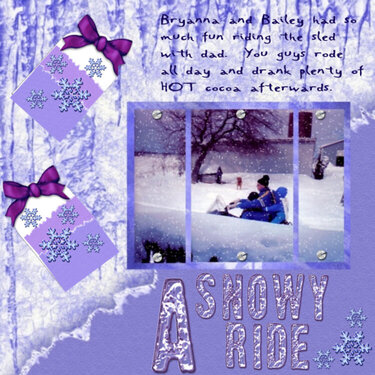 A snowy ride