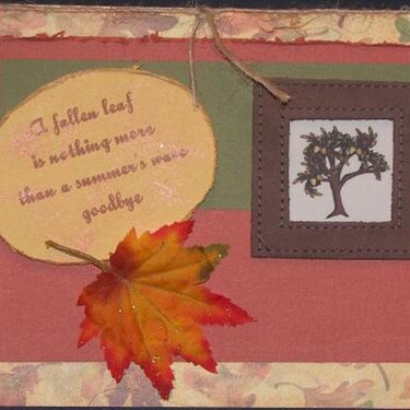 Thanksgiving/Fall Card