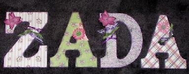 Altered Letters - Zada