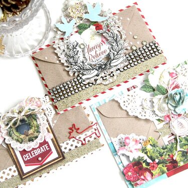 Embellished Christmas Envelopes