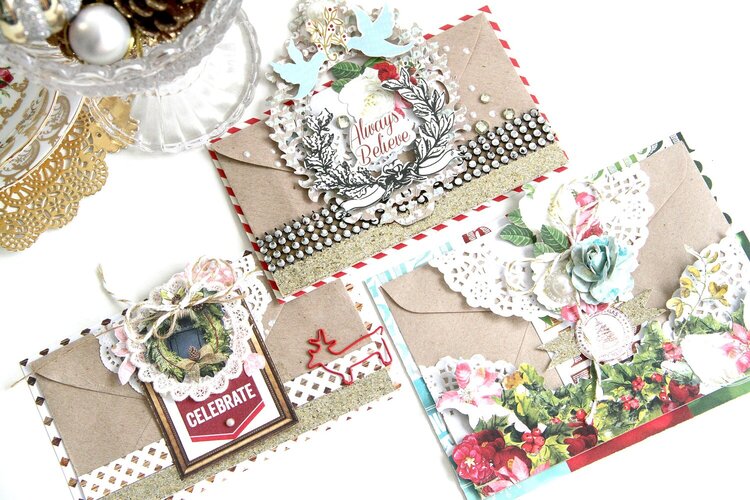 Embellished Christmas Envelopes