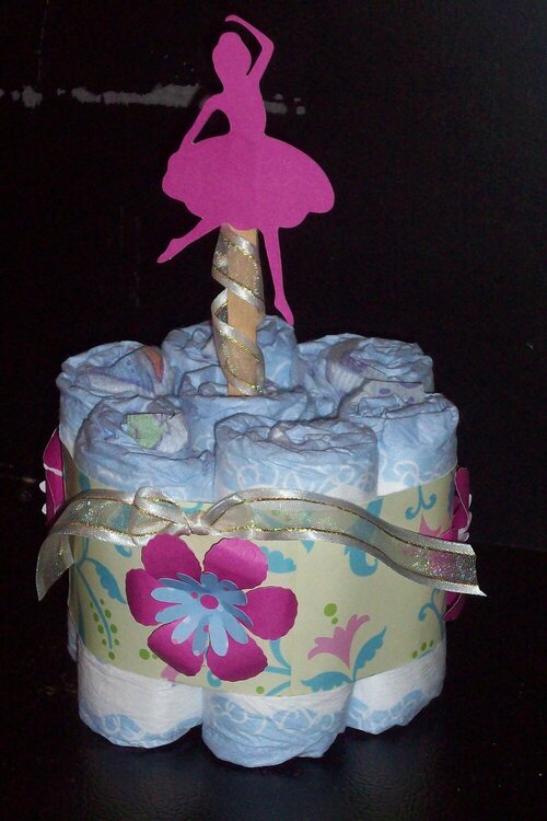 Diaper cupcake (Little Girl)