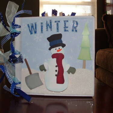 Winter Paper Bag Album