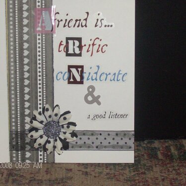 Inside of Greeting/Friend Card