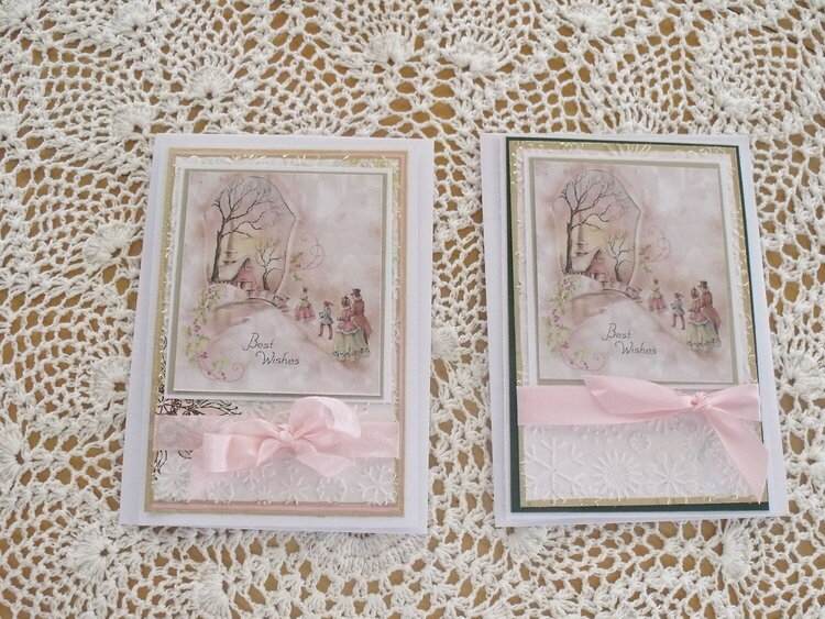 Non-traditional Pink Christmas cards