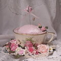 tea-cup pincushion