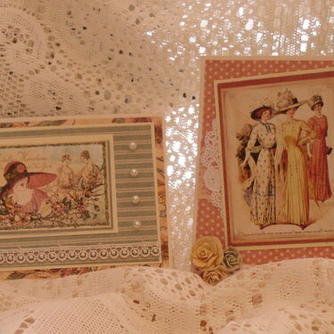 Ladies diary note cards