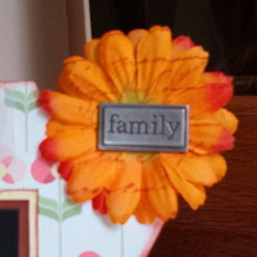 flower with background stamp