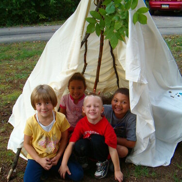 Teepee, play all day!
