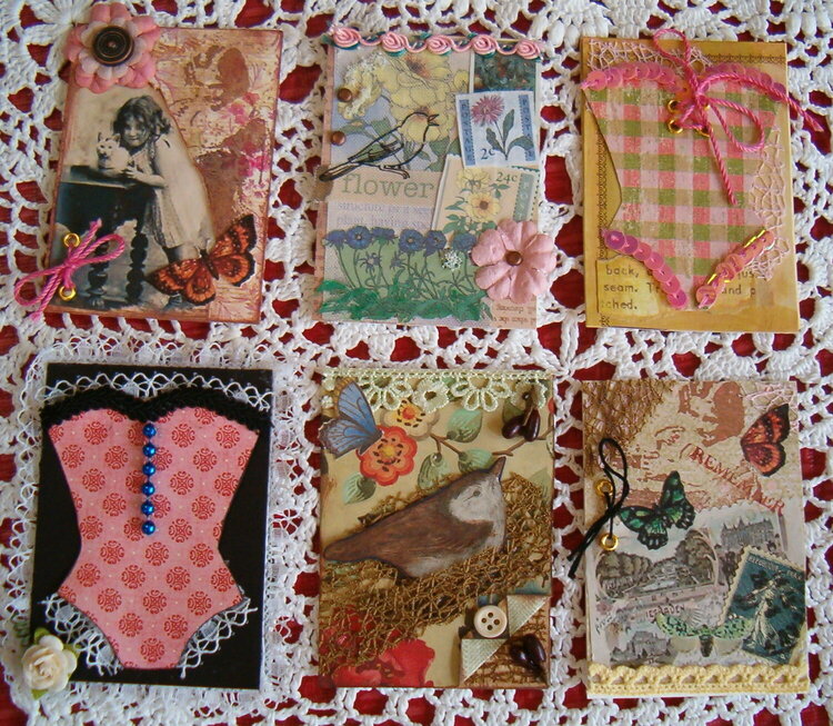 ATC&#039;s for Miss Missy&#039;s anything goes ATC swap