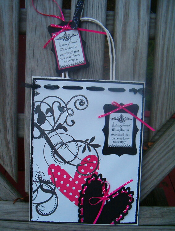 Friend Gift bag, Tag and clip