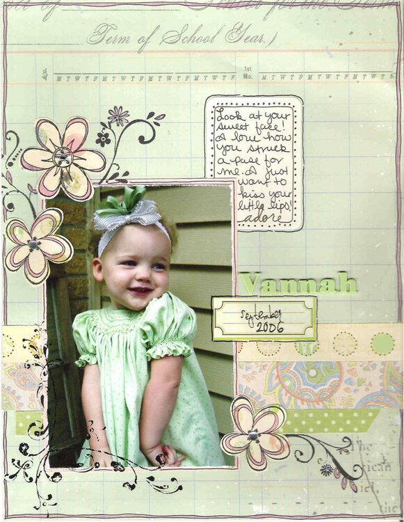 8.5x11 scrapbook page