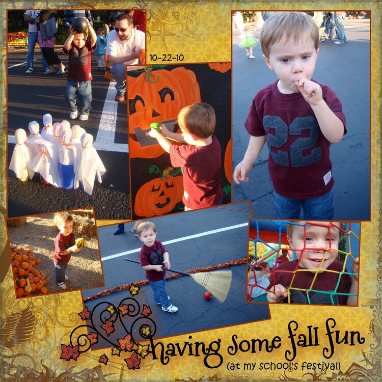 having some fall fun