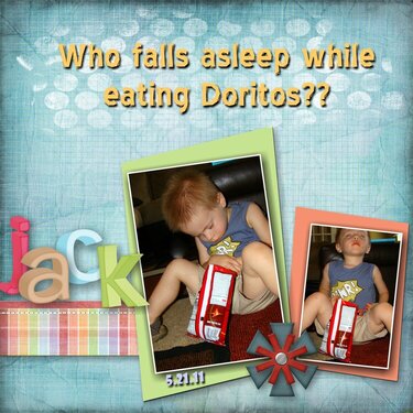 Who falls asleep while eating Doritos??