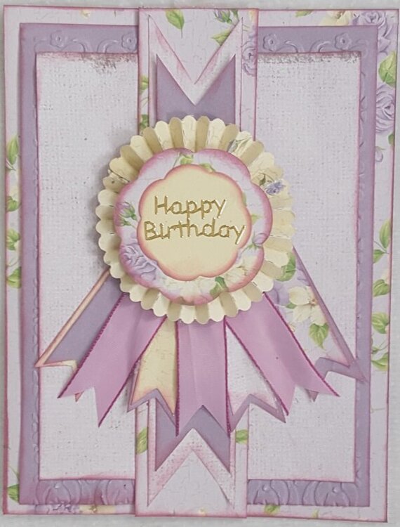 Layer die cut card