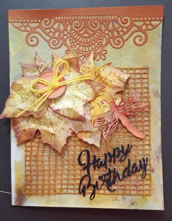 Fall birthday card