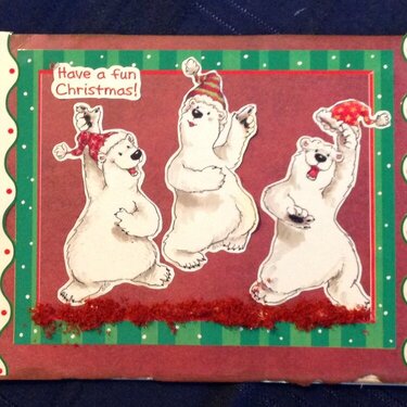 Polar bears Christmas card