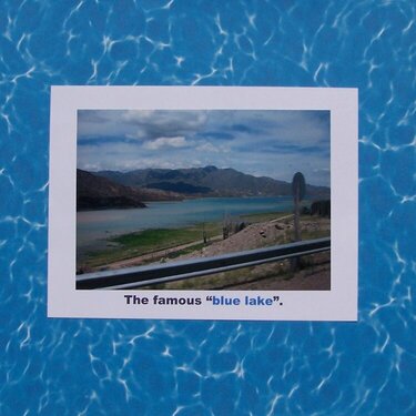 The famous &quot;blue lake&quot;