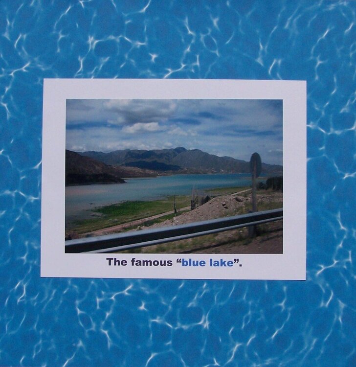The famous &quot;blue lake&quot;