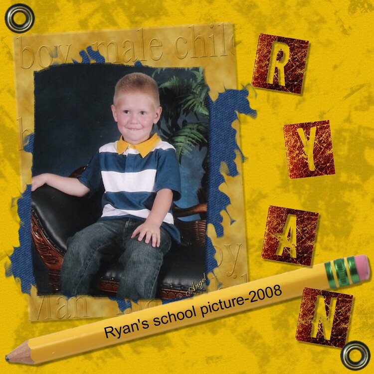 Ryan&#039;s school picture