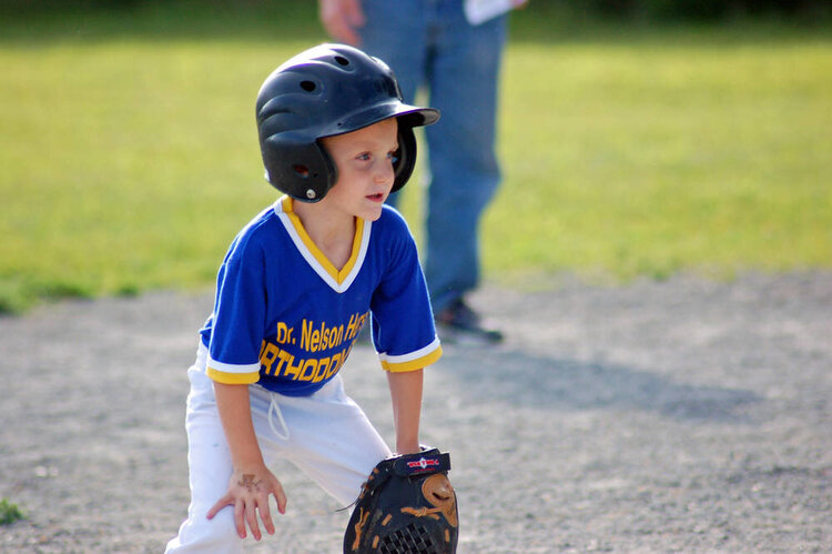 Playing in the pitcher position for Tball