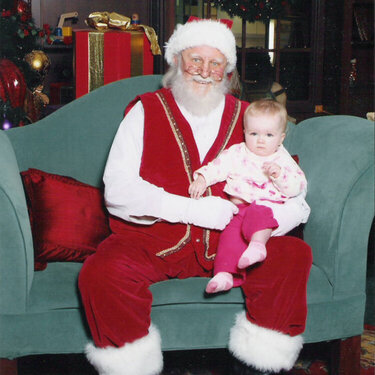 Maddy with Santa 2006