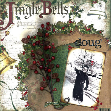 Jingle Bells ~ 1940 *Swirlydoos Dec Kit*