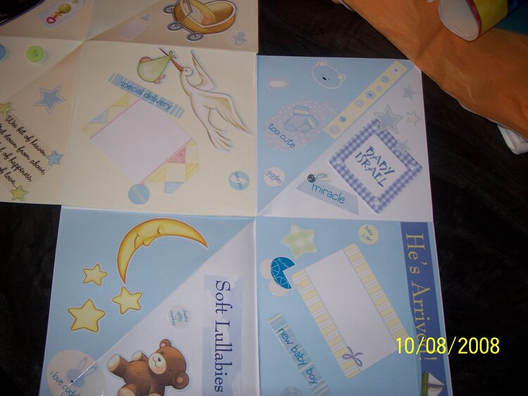 Accordian Book-Baby Shower (Boy)