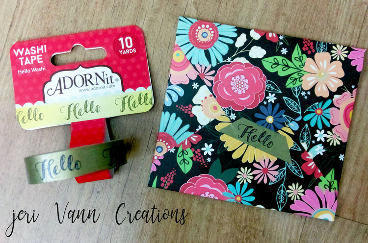 Use ADORNit Washi Tape to seal your envelope!