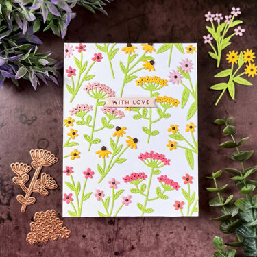 Spellbinders Hummingbird Flowers