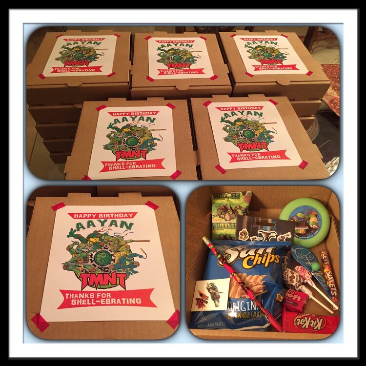 TMNT Pizza favor box